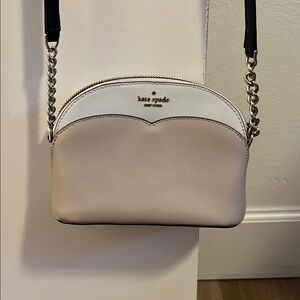 Kate Spade Cream and White Dome Crossbody Bag